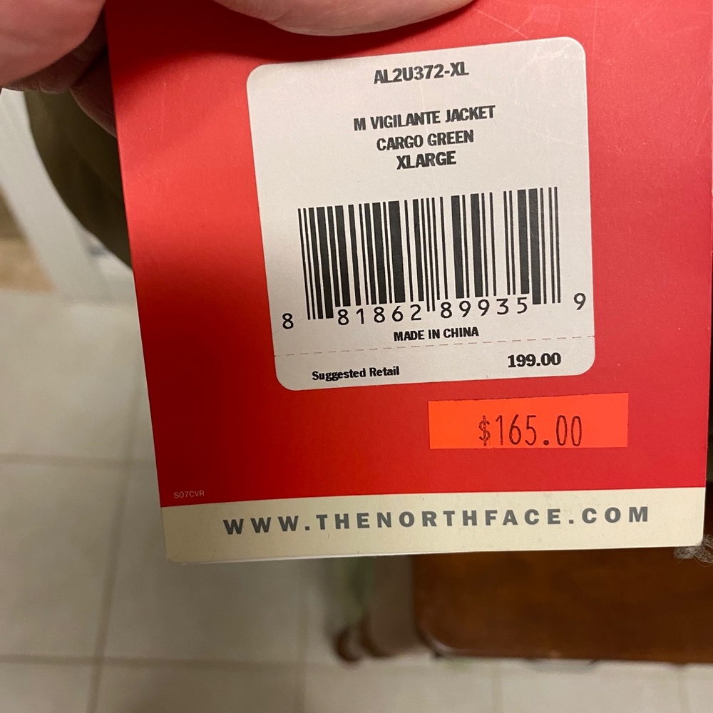 The North Face Vigilante Jacket - Cargo Green - XL - Picture 4 of 5